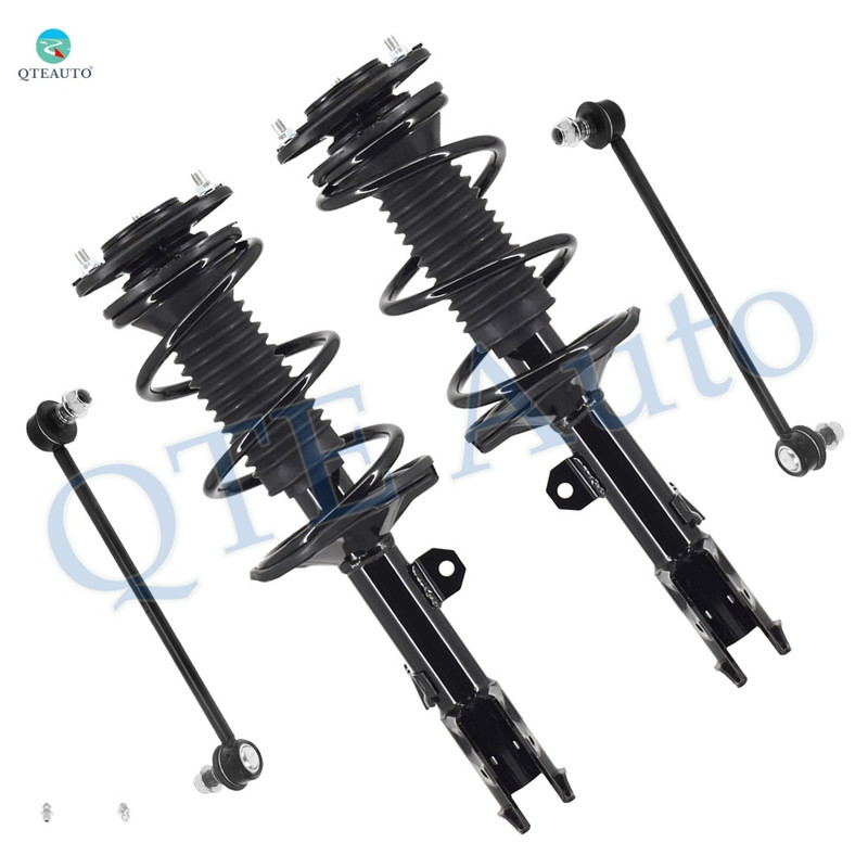 Set of 4 Front Sway Bar Link-Quick Complete Strut-Coil Spring Assembly For 2009-2013 Toyota Matrix