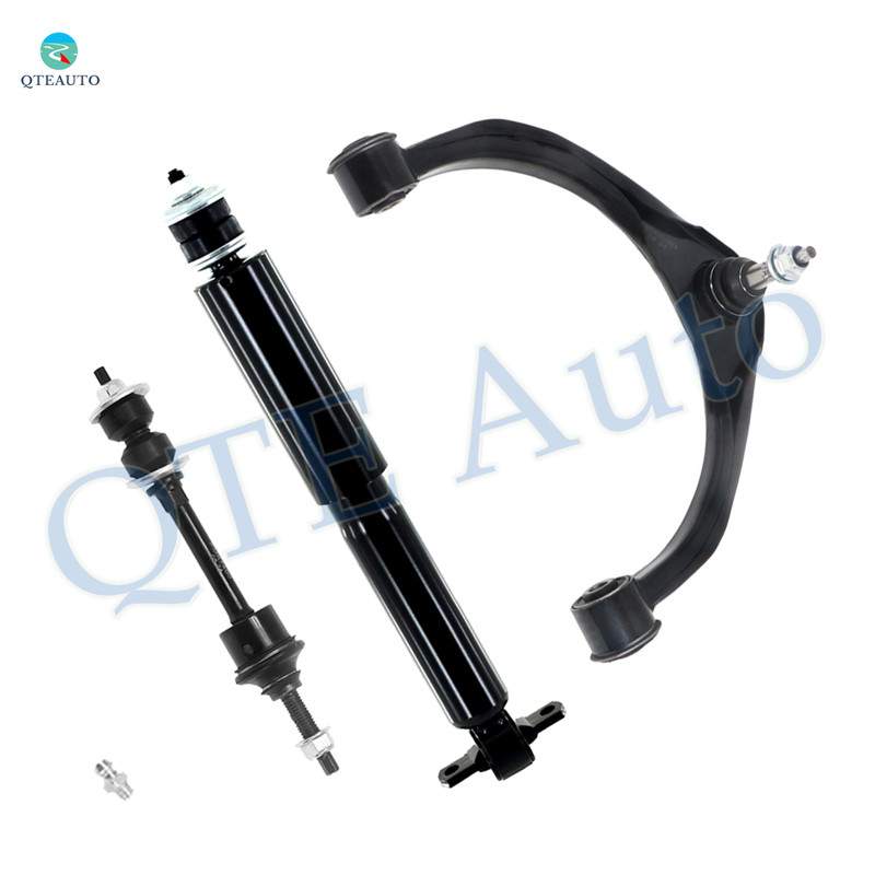 Set of 3 Front Left Upper Control Arm Ball Joint-Sway Bar Link-Shock Absorber For 2011 2012 RAM 1500