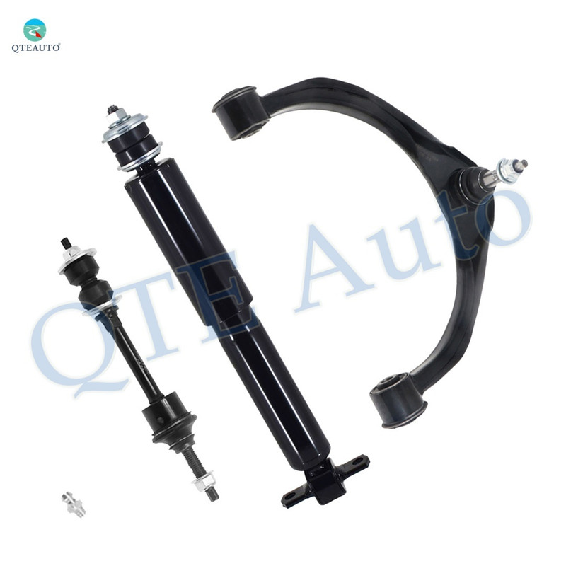 Set of 3 Front Left Upper Control Arm Ball Joint-Sway Bar Link-Shock Absorber For 2011 2012 RAM 1500