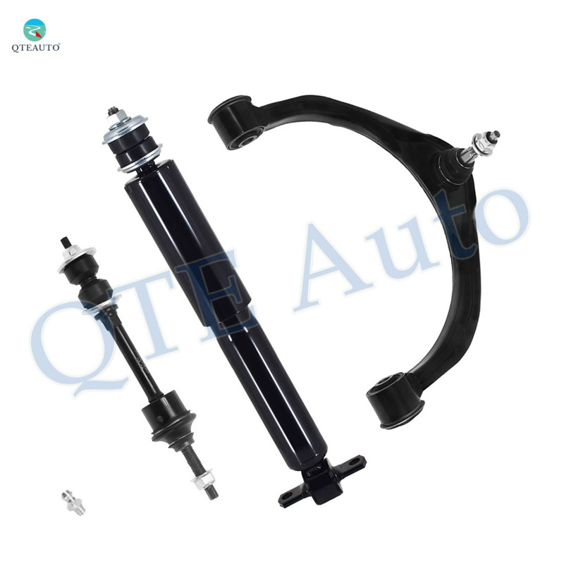 Set of 3 Front Right Upper Control Arm Ball Joint-Sway Bar Link-Shock Absorber For 2009 2010 Dodge RAM 1500