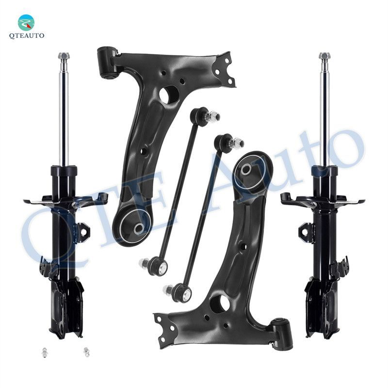 Set of 6 Front Lower Control Arm-Sway Bar Link-Suspension Strut Assembly For 2003-2008 Toyota Matrix