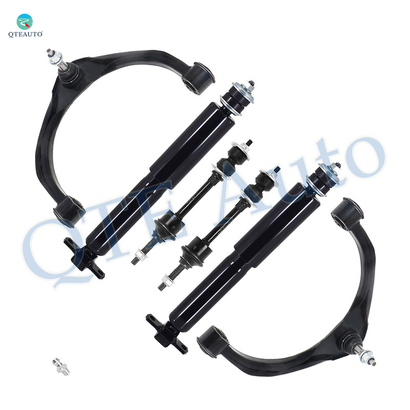 Set of 6 Front Upper Control Arm Ball Joint-Sway Bar Link-Shock Absorber For 2009 2010 Dodge RAM 1500