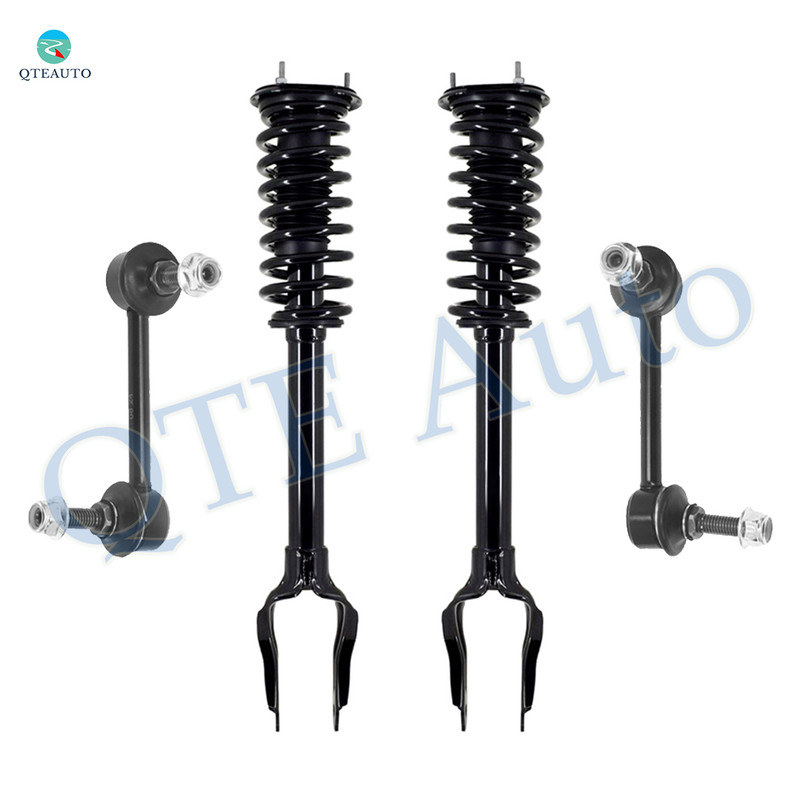 Set of 4 Front Sway Bar Link-Quick Complete Strut-Coil Spring Assembly For 2011-2015 Dodge Durango RWD