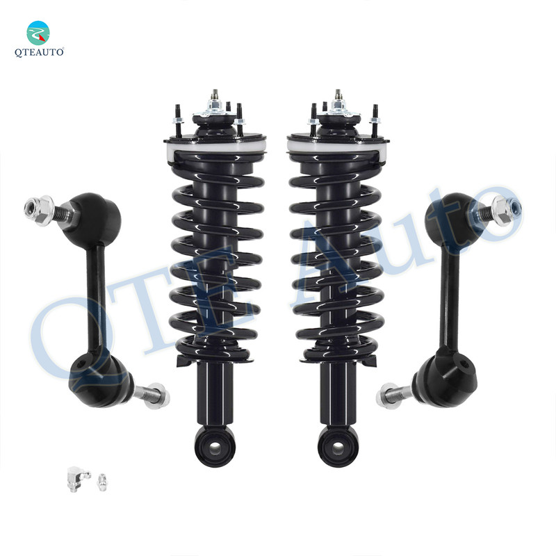 Set of 4 Front Sway Bar Link-Quick Complete Strut-Coil Spring Assembly For 2003-2011 Ford Crown Victoria
