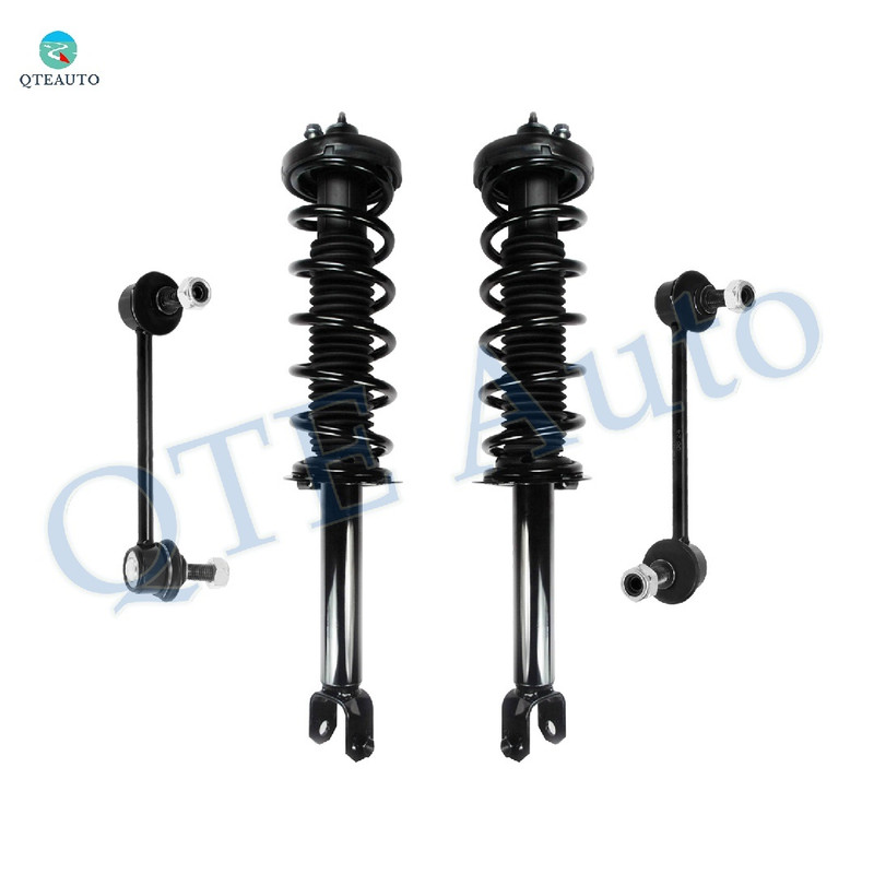 Set of 4 Rear Sway Bar Link-Quick Complete Strut-Coil Spring Assembly For 2011-2014 Acura TSX