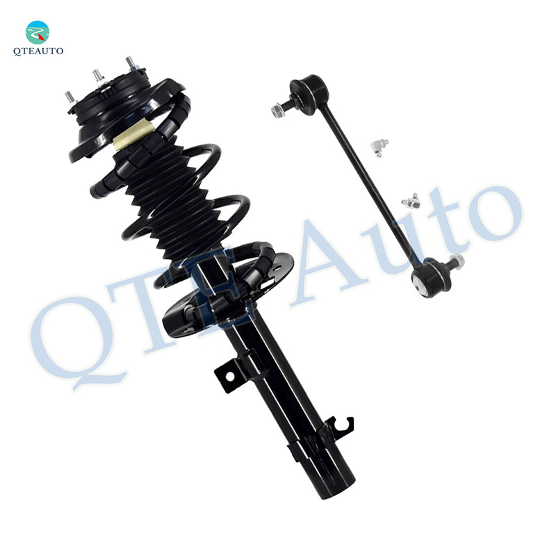 Front Left Sway Bar Link-Quick Complete Strut-Coil Spring Assembly For 2006 2007 Ford Focus