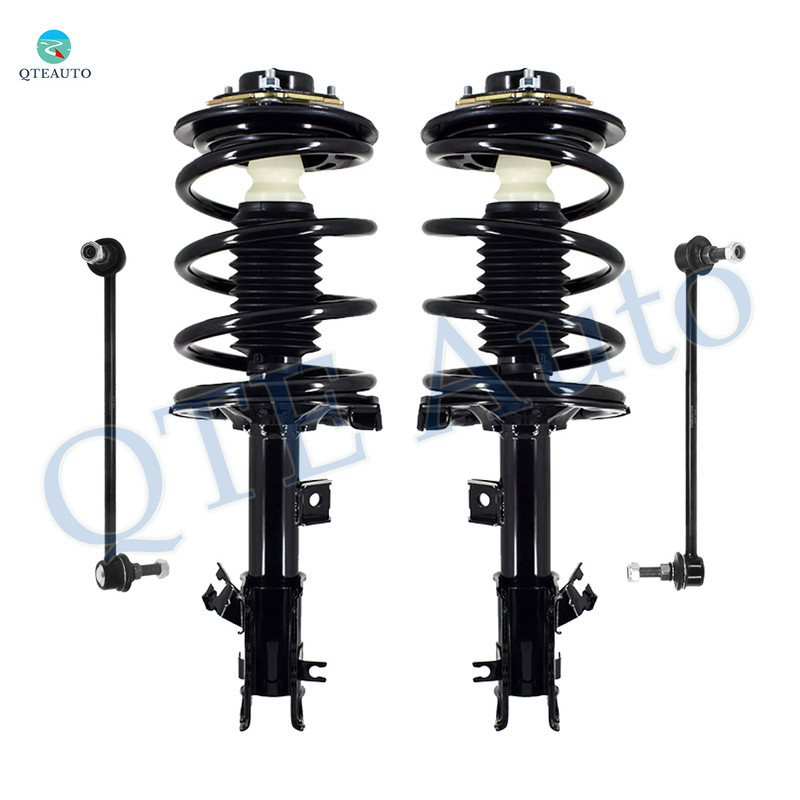 Set of 4 Front Sway Bar Link-Quick Complete Strut-Coil Spring Assembly For 2004-2009 Nissan Quest