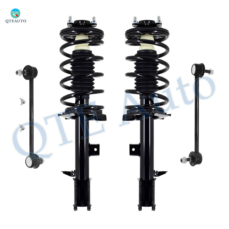 Set of 4 Front Sway Bar Link-Quick Complete Strut-Coil Spring Assembly For 2001-2004 Mazda Tribute V6 3.0L