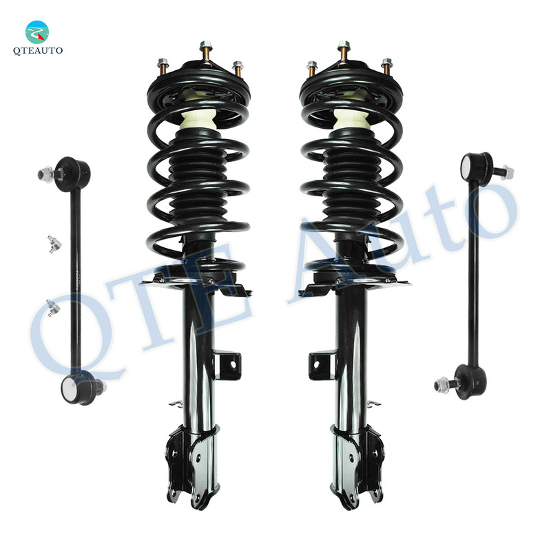 Set of 4 Front Sway Bar Link-Quick Complete Strut-Coil Spring Assembly For 2001-2004 Ford Escape L4 2.0L