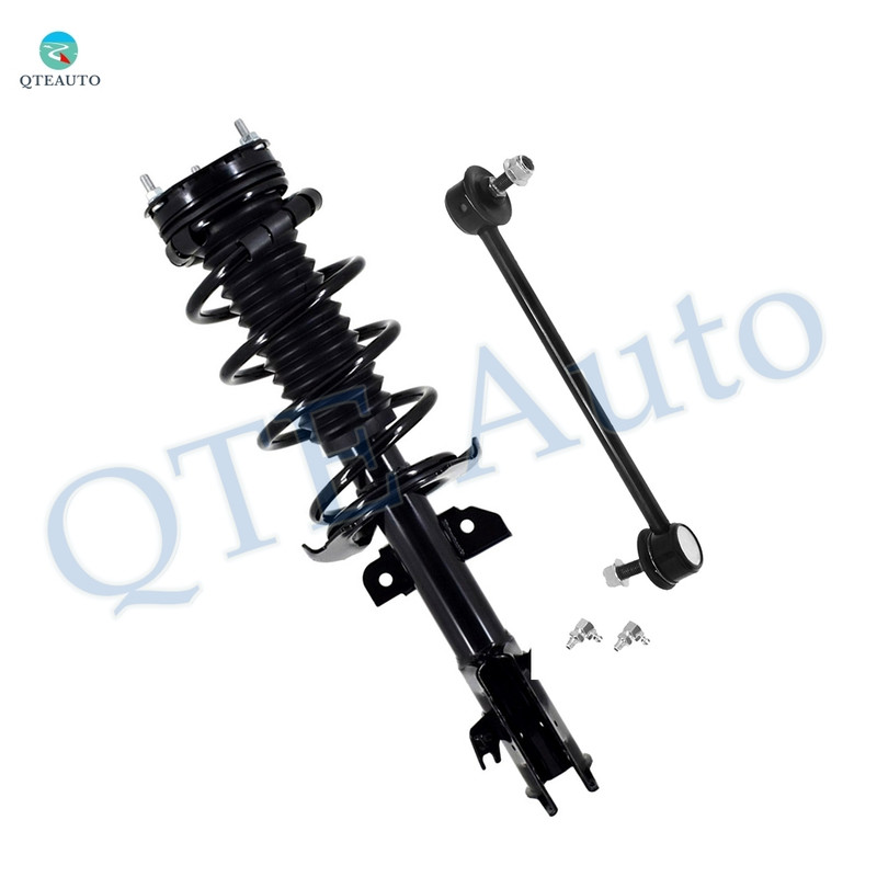 Front Left Sway Bar Link-Quick Complete Strut-Coil Spring Assembly For 2011-2014 Mazda 2