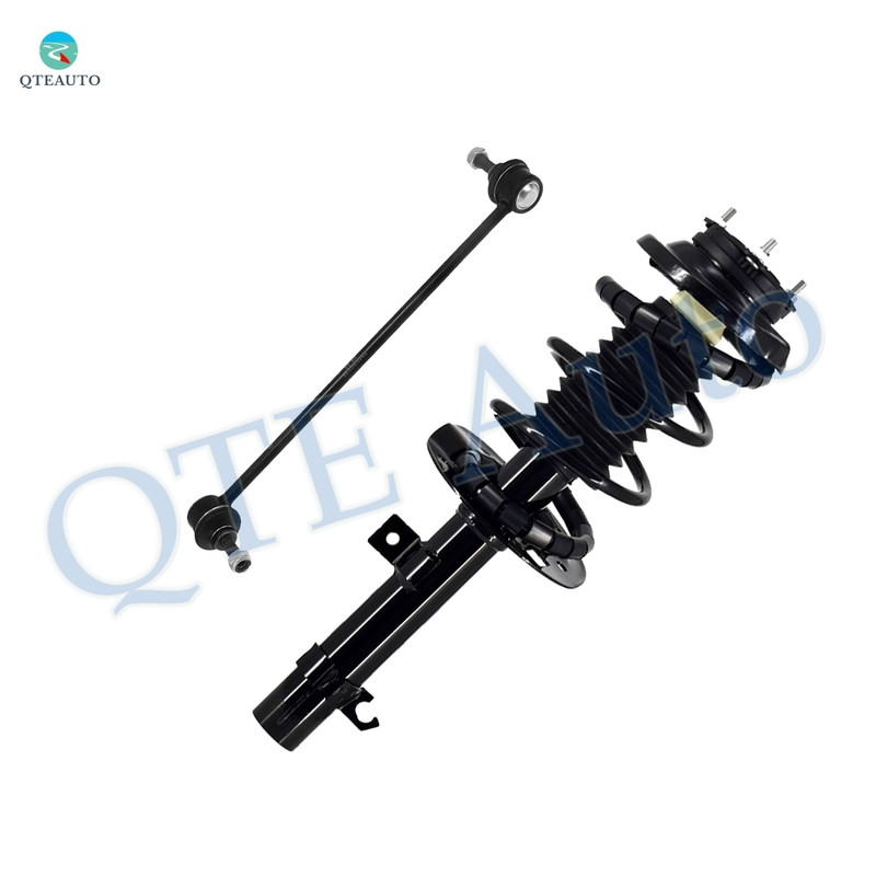 Front Left Sway Bar Link-Quick Complete Strut-Coil Spring Assembly For 2007 Ford Focus