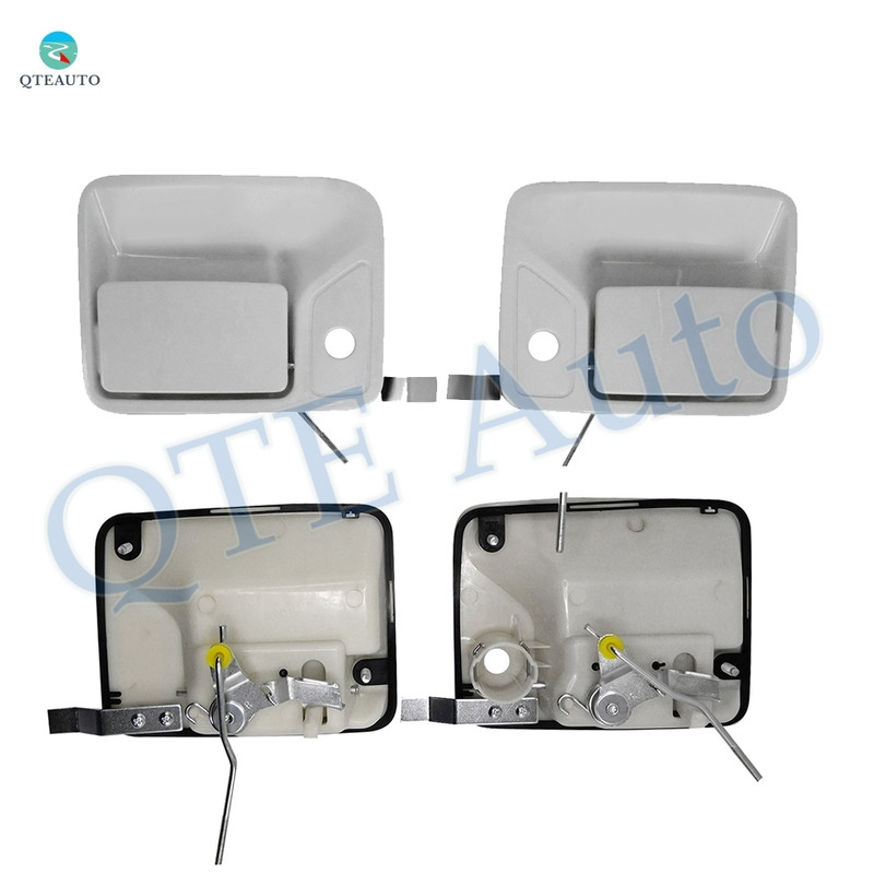 Set 4 Front-Rear LH RH Exterior Door Handle For 1999-2016 Ford F-250 Super Duty