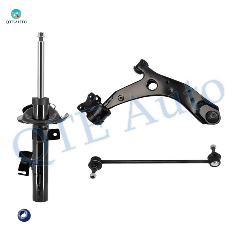 Set of 3 Front Right Lower Control Arm Ball Joint-Sway Bar Link-Suspension Strut Assembly For 2006-2010 2012-2017 Mazda 5