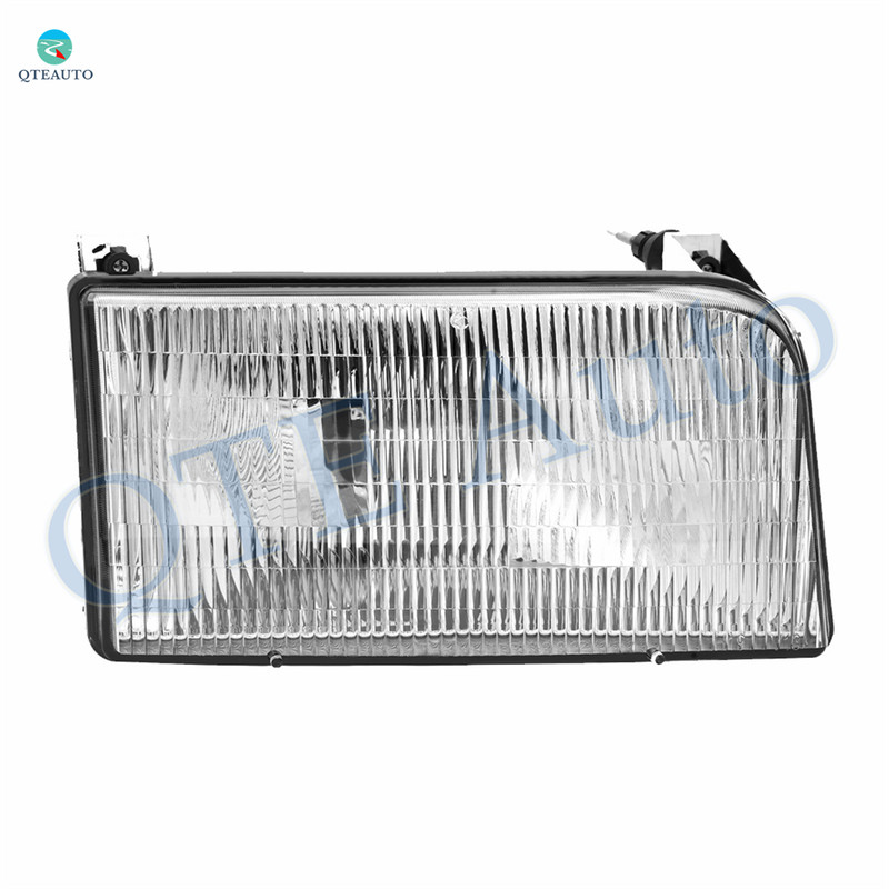Left Headlights Assembly for 1997 Ford F-250 HD With bulb Halogen Headlight Assembly Pair Faros Delanteros