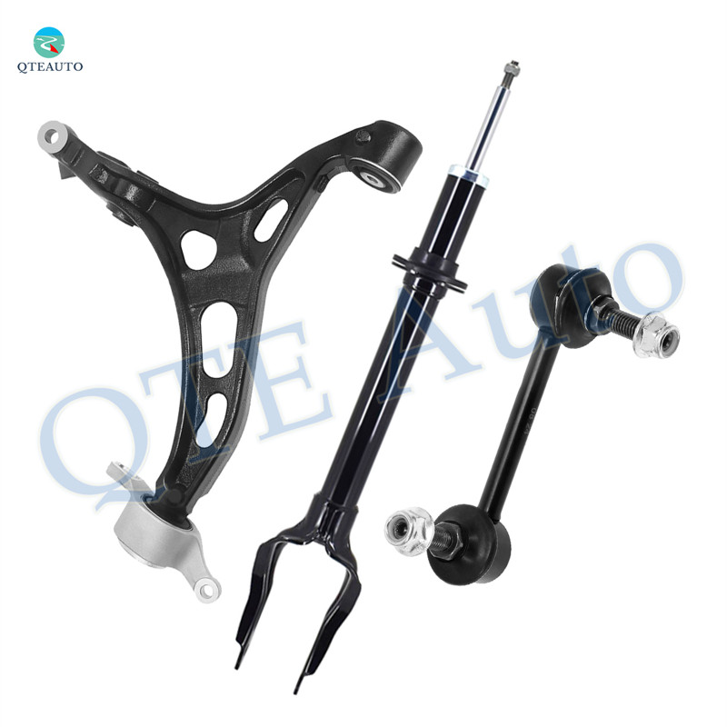 Set of 3 Front Left Lower Control Arm-Sway Bar Link-Suspension Strut Assembly For 2011-2015 Jeep Grand Cherokee