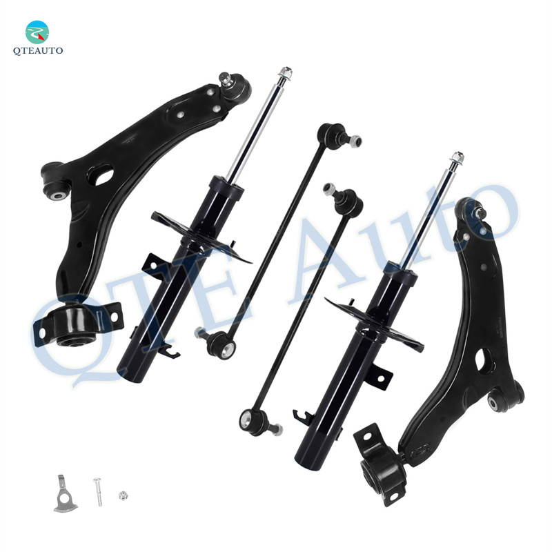 Set of 6 Front Lower Control Arm Ball Joint-Sway Bar Link-Suspension Strut Assembly For 2007-2010 Ford Focus