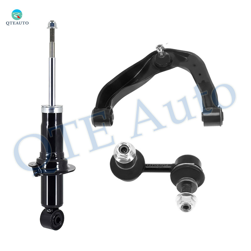 Set of 3 Front Right Upper Control Arm Ball Joint-Sway Bar Link-Suspension Strut Assembly For 2005-2012 Nissan Pathfinder
