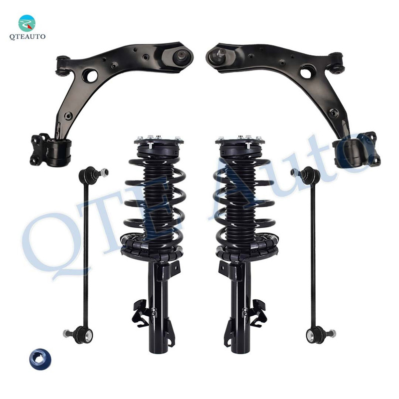 Set of 6 Front Lower Control Arm Ball Joint-Sway Bar Link-Quick Complete Strut-Coil Spring Assembly For 2006-2010 2012-2017 Mazda 5