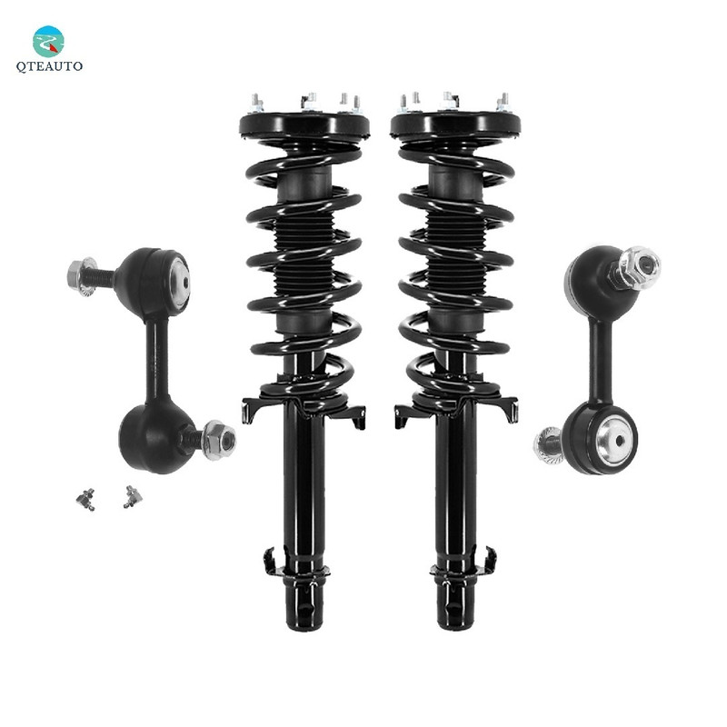 Set of 4 Front Sway Bar Link-Quick Complete Strut-Coil Spring Assembly For 2009-2014 Acura TSX Sedan