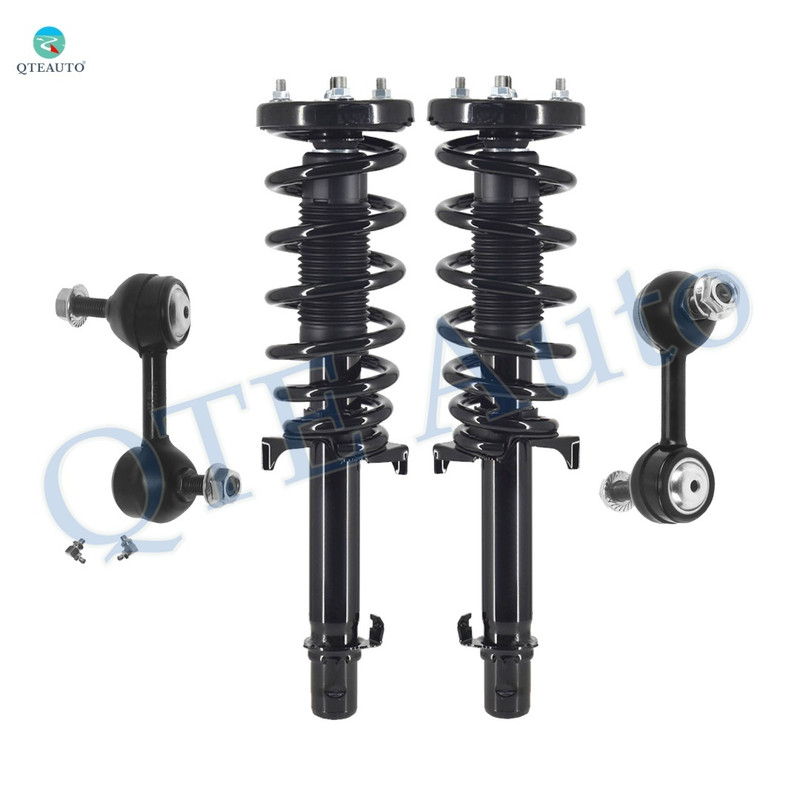 Set of 4 Front Sway Bar Link-Quick Complete Strut-Coil Spring Assembly For 2008-2012 Honda Accord LX LX-P SE