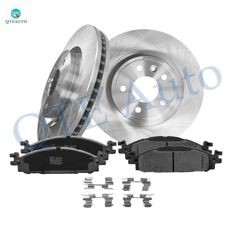 Set of 6 Front Brake Disc Rotors 325mm-Ceramic Brake Pad Kit Replacement For 2009-2012 Lincoln MKS, 2010-2019 Lincoln MKT, 2010-2019 Ford Taurus, 2009-2019 Ford Flex, 2011-2019 Ford Explorer