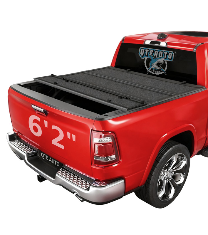 Hard Quad-Fold Flip Bed Cover For 2015-2026 GMC Canyon 6'2" (74") Bed