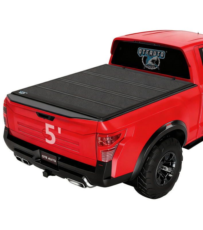 Hard Quad-Fold Flip Bed Cover To 2005-2015 Toyota Tacoma 5' (60") Bed