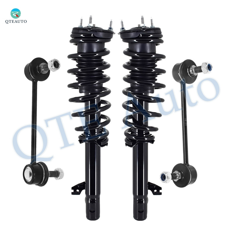 Set of 4 Front Sway Bar Link-Quick Complete Strut-Coil Spring Assembly For 2009-2013 Mazda 6