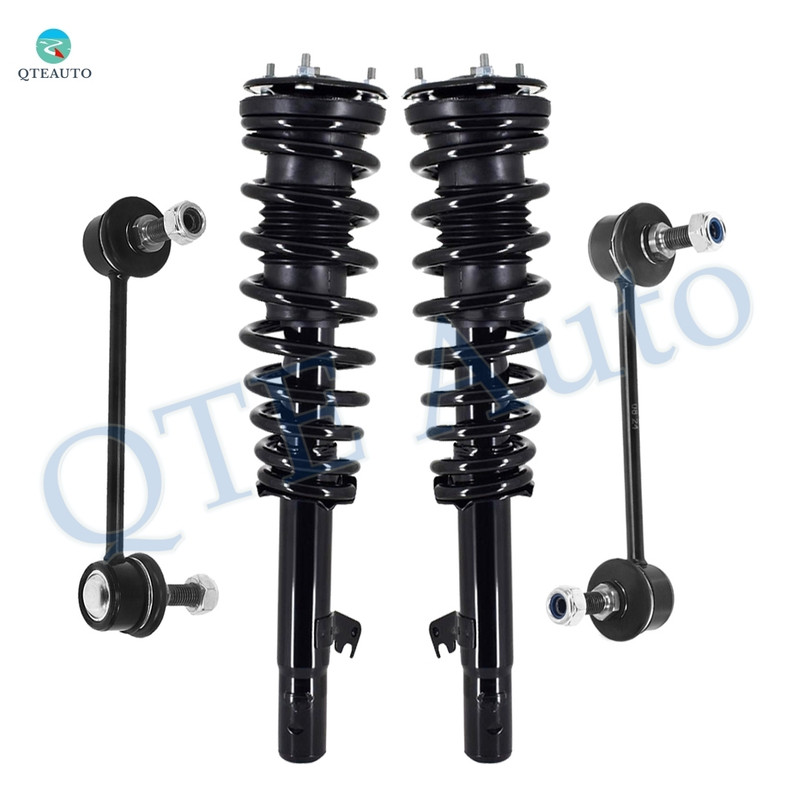 Set of 4 Front Sway Bar Link-Quick Complete Strut-Coil Spring Assembly For 2003-2008 Mazda 6