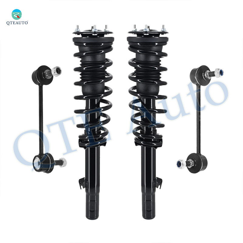 Set of 4 Front Sway Bar Link-Quick Complete Strut-Coil Spring Assembly For 2006-2009 Mercury Milan L4 2.3L