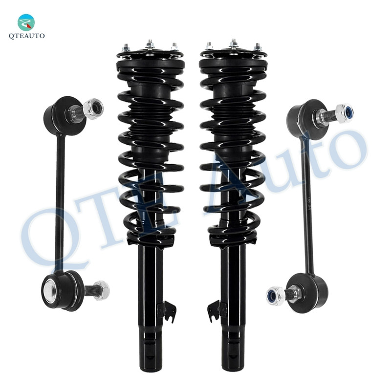 Set of 4 Front Sway Bar Link-Quick Complete Strut-Coil Spring Assembly For 2006-2009 Ford Fusion