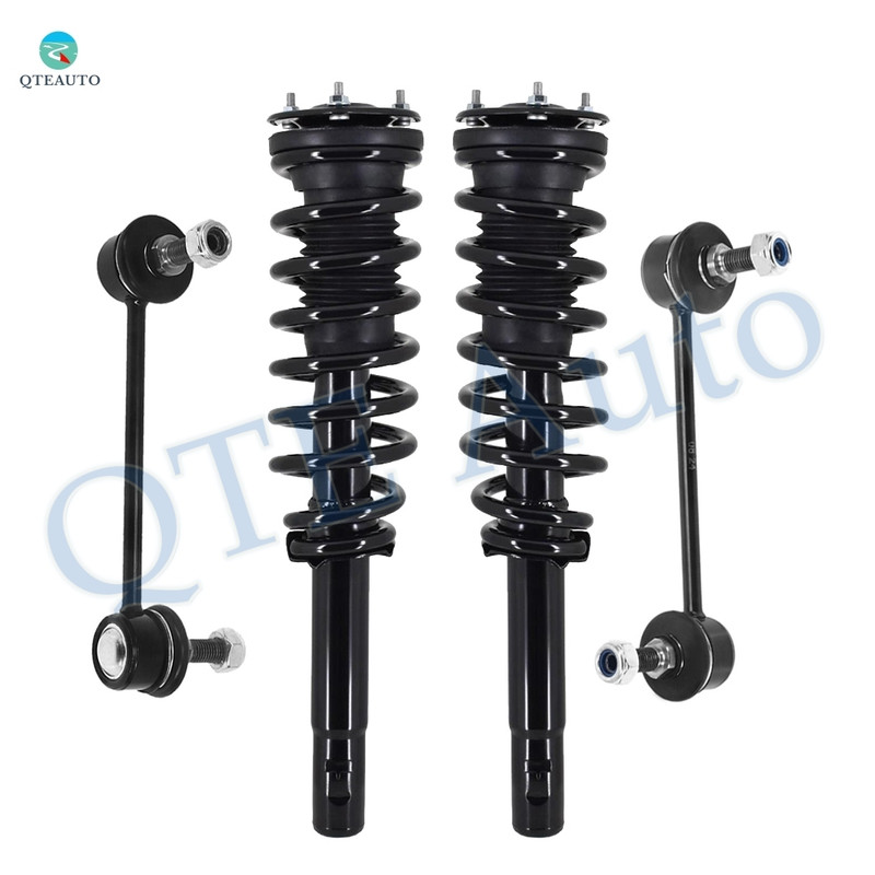 Set of 4 Front Sway Bar Link-Quick Complete Strut-Coil Spring Assembly For 2010 Ford Fusion