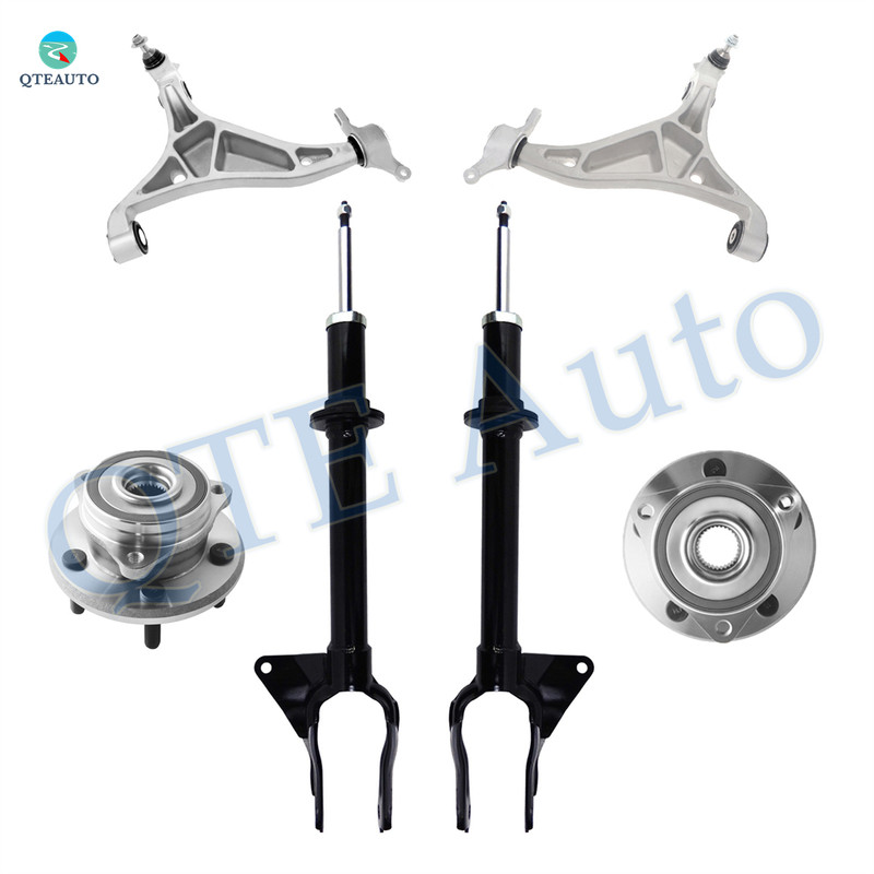 Set of 6 Front Lower Control Arm Ball Joint-Wheel Hub Bearing Assembly-Suspension Strut Assembly For 2016-2021 Jeep Grand Cherokee