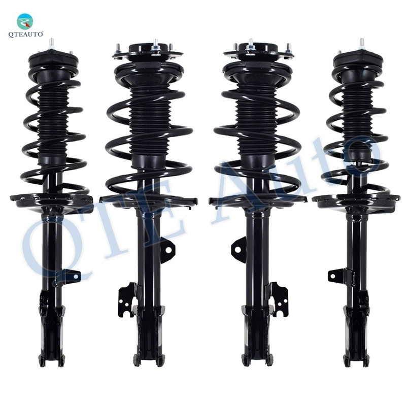 Front-Rear Set 4 Quick Complete Strut-Coil Spring Replacement For 2009-2012 Toyota Venza FWD