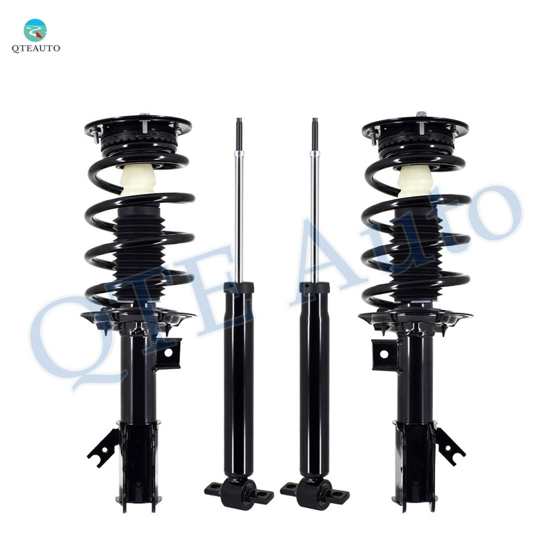 Set 4 Front Quick Complete Strut - Rear Shock Replacement For 2013 - 2020 Ford Fusion