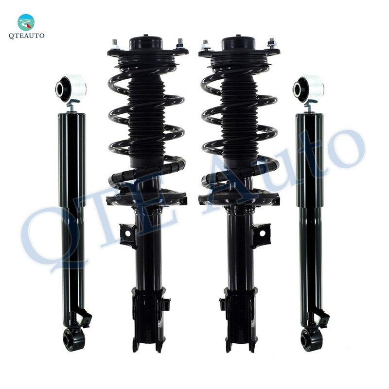 Set Front Quick Complete Strut-Rear Shock Replacement For 2013-2018 Hyundai Santa Fe FWD, 2013-2018 Hyundai Santa Fe Sport FWD, 2014 2015 Kia Sorento V6 3.3L FWD