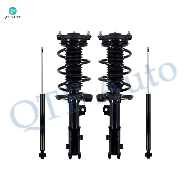 Set of 4 Front Quick Complete Strut-Coil Spring Assembly-Rear Shock Absorber Replacement For 2017-2020 Hyundai Elantra