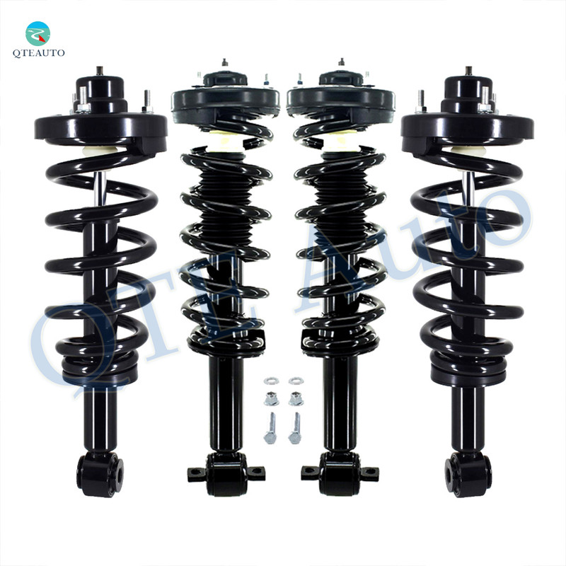 Set of 4 Front-Rear Quick Complete Strut and Coil Spring Replacement For 2014-2017 Ford Expedition, 2014-2017 Lincoln Navigator