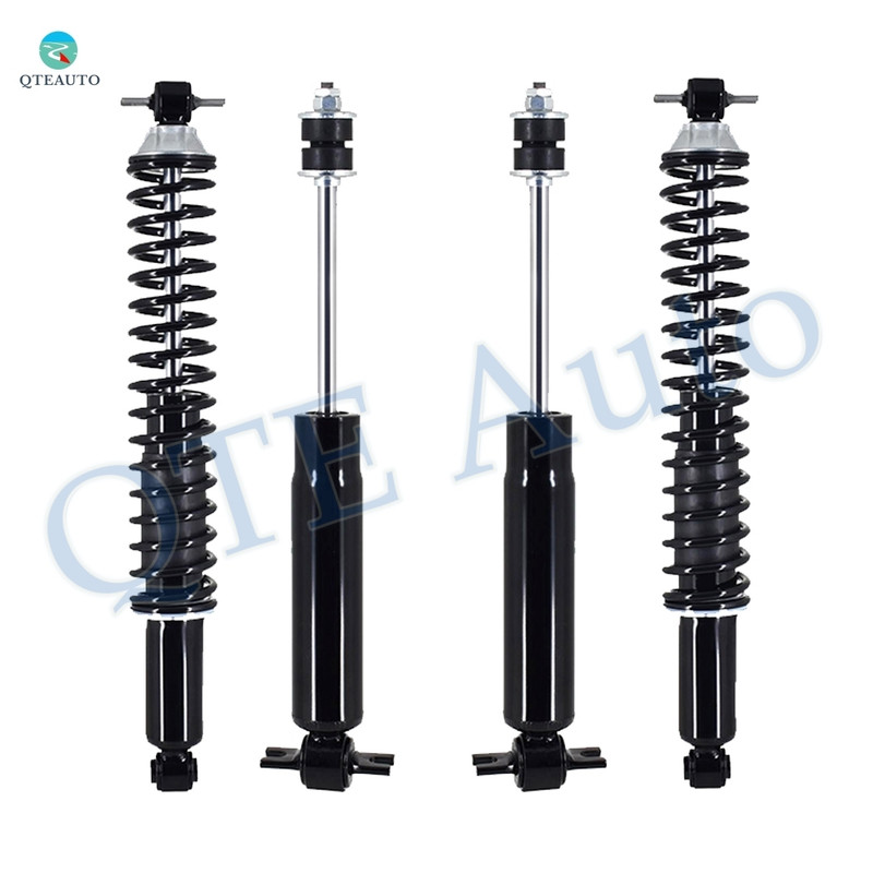 Set of 4 Front Shock & Rear Complete Shock Kit Replacement For 1996-2002 Chevy Express 1500/GMC Savana 1500, 1995-2000 Tahoe, 92-99 Chevy C1500 Suburban/C2500 Suburban/GMC C1500 Suburban