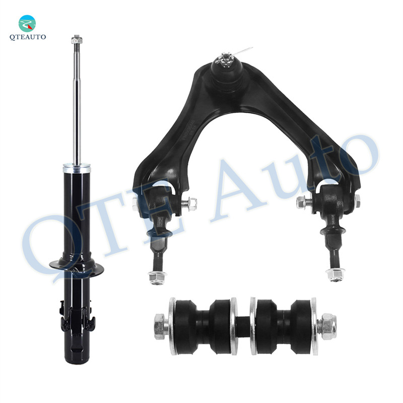 Set of 3 Front Right Upper Control Arm Ball Joint-Sway Bar Link-Suspension Strut Assembly For 1997-1999 Acura CL