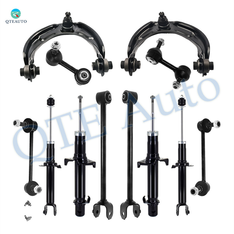 Set of 12 Front Upper Control Arm Ball Joint-Sway Bar Link-Suspension Strut Assembly-Rear Lower Rearward Control Arm-Sway Bar Link-Suspension Strut Assembly For 2010-2014 Acura TSX