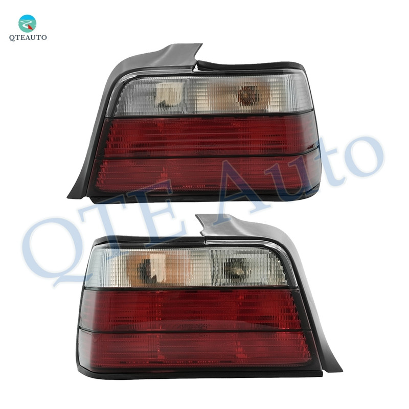 Pair of 2 Front Left-Right Headlights Assembly For 1992-1998 BMW 318I