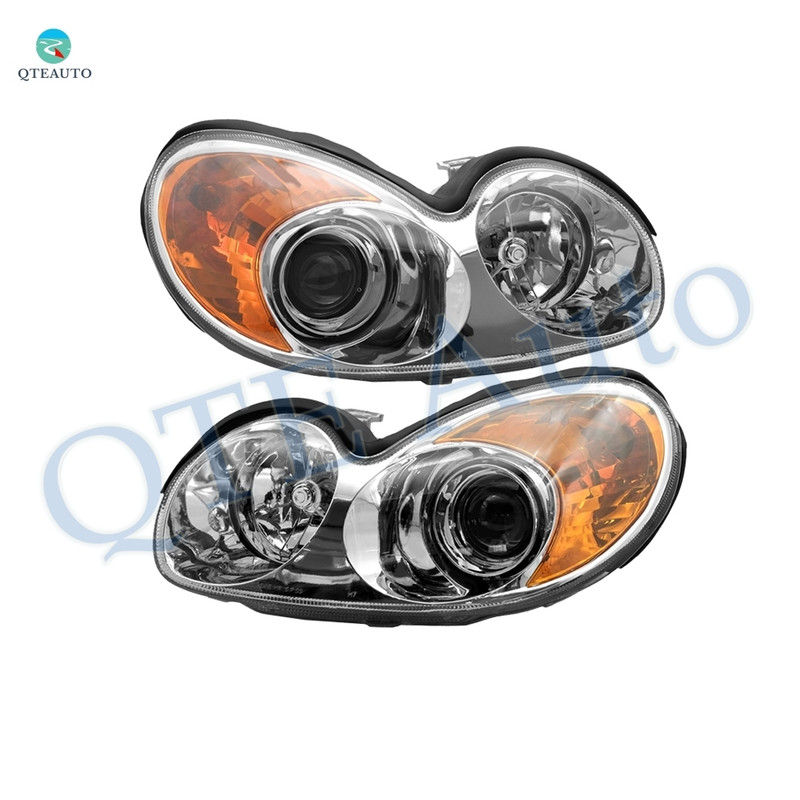 Pair of 2 Front Left-Right Headlights Assembly For 2002-2005 Hyundai Sonata