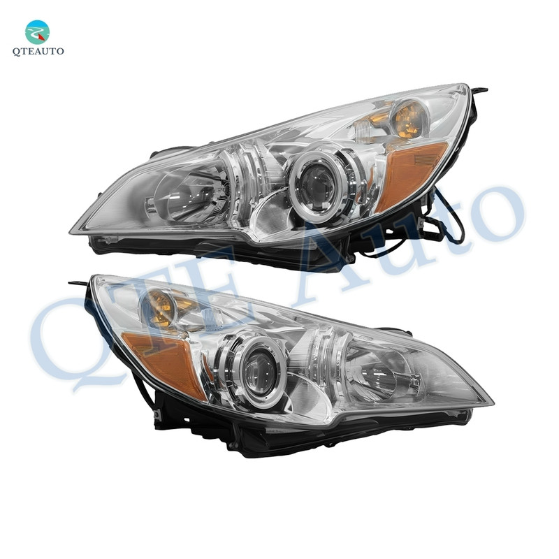 Pair of 2 Front Left-Right Headlights Assembly For 2010-2012 Subaru Legacy