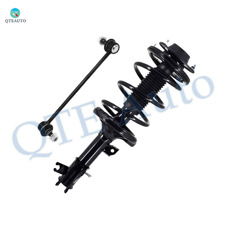 Front Left Sway Bar Link-Quick Complete Strut-Coil Spring Assembly For 2001-2006 Hyundai Santa FE