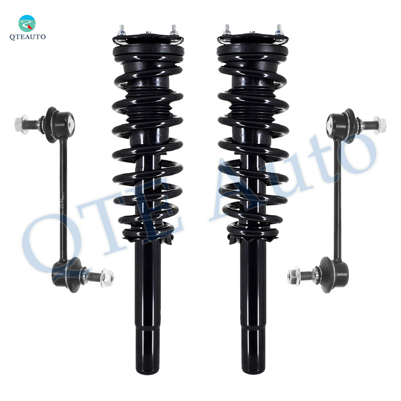 Set of 4 Front Sway Bar Link-Quick Complete Strut-Coil Spring Assembly For 2010-2012 Lincoln MKZ