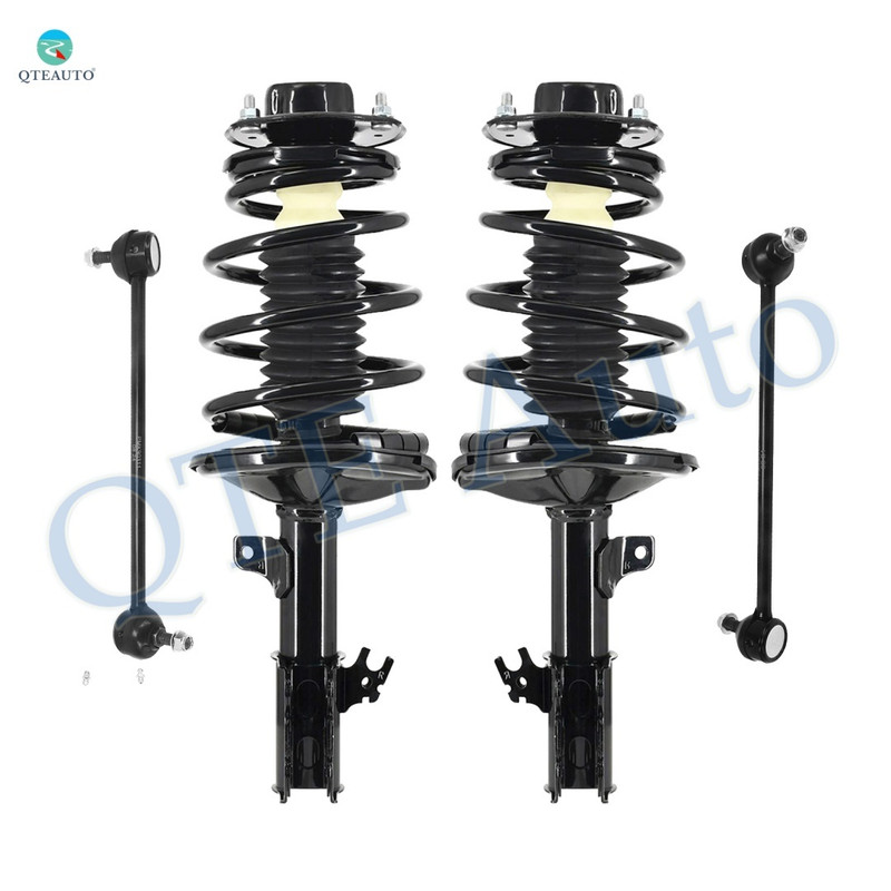 Set of 4 Front Sway Bar Link-Quick Complete Strut-Coil Spring Assembly For 1997-2001 Toyota Camry