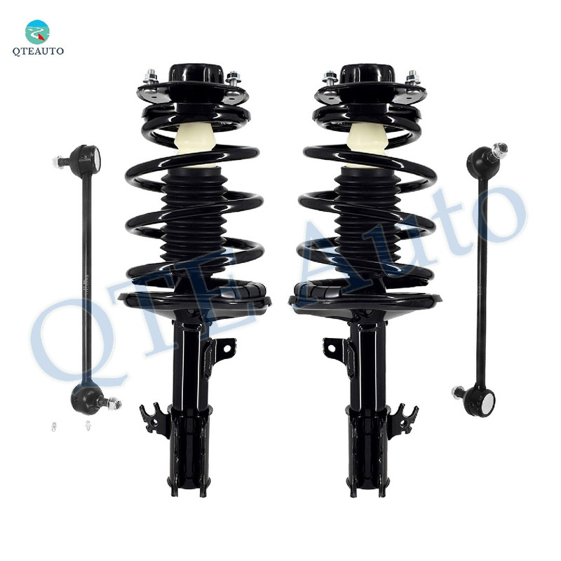 Set of 4 Front Sway Bar Link-Quick Complete Strut-Coil Spring Assembly For 1997-2003 Toyota Avalon