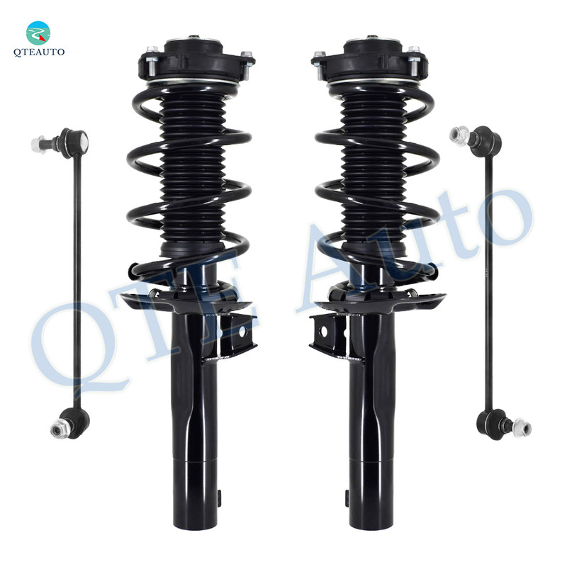 Set of 4 Front Sway Bar Link-Quick Complete Strut-Coil Spring Assembly For 2005-2018 Volkswagen Jetta