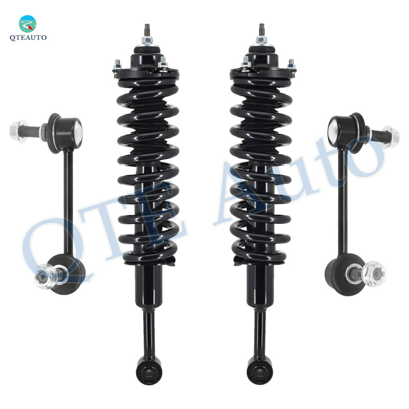 Set of 4 Front Sway Bar Link-Quick Complete Strut-Coil Spring Assembly For 2003-2009 Toyota 4Runner